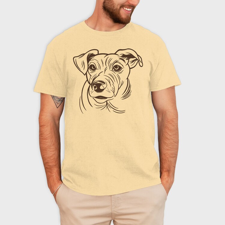 Jack Russell Terrier, Tricou Barbati (Unisex)