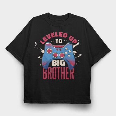 Leveled Up, Tricou Oversize Barbati (Unisex)