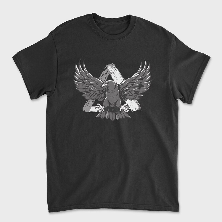 Monochrome Eagle Bird Flight, Tricou Barbati (Unisex)