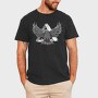 Monochrome Eagle Bird Flight, Tricou Barbati (Unisex)