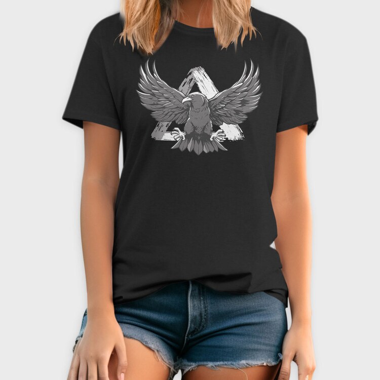 Monochrome Eagle Bird Flight, Tricou Barbati (Unisex)