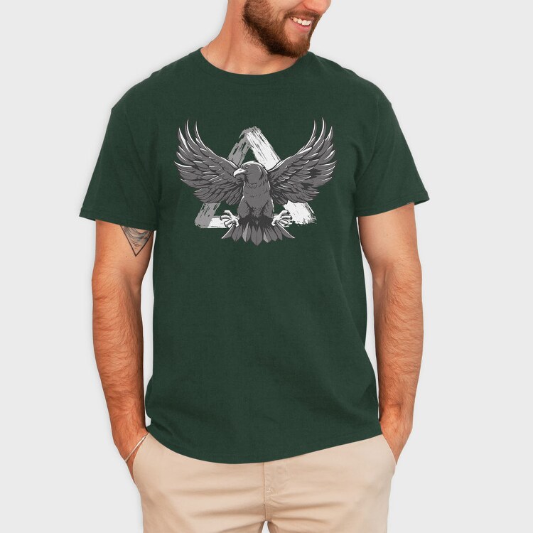 Monochrome Eagle Bird Flight, Tricou Barbati (Unisex)