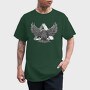 Monochrome Eagle Bird Flight, Tricou Barbati (Unisex)