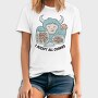 Yeti Monster Eating Cookies, Tricou Barbati (Unisex)