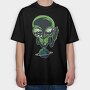 Alien On Planet, Tricou Oversize Barbati (Unisex)