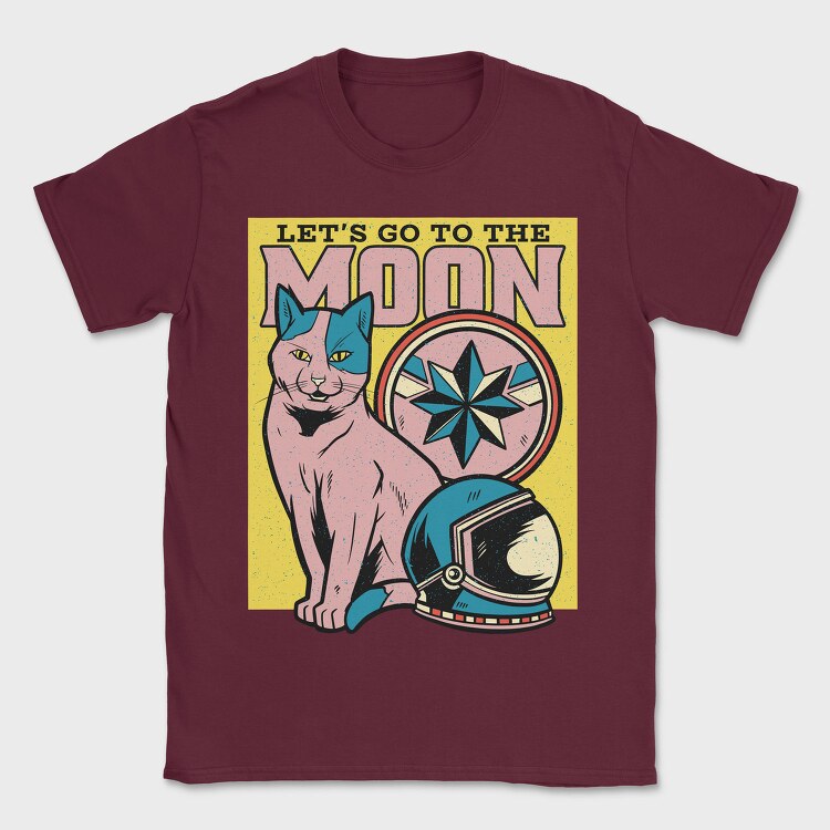 Lets Go to the Moon, Tricou Barbati (Unisex)
