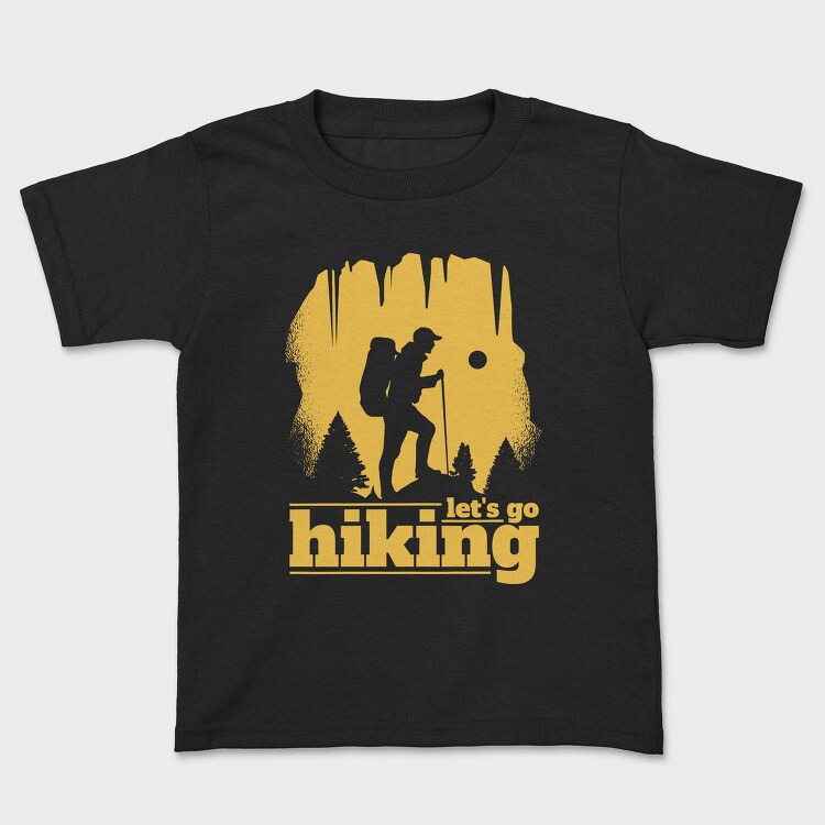 Lets Go Hiking Yellow, Tricou Copii