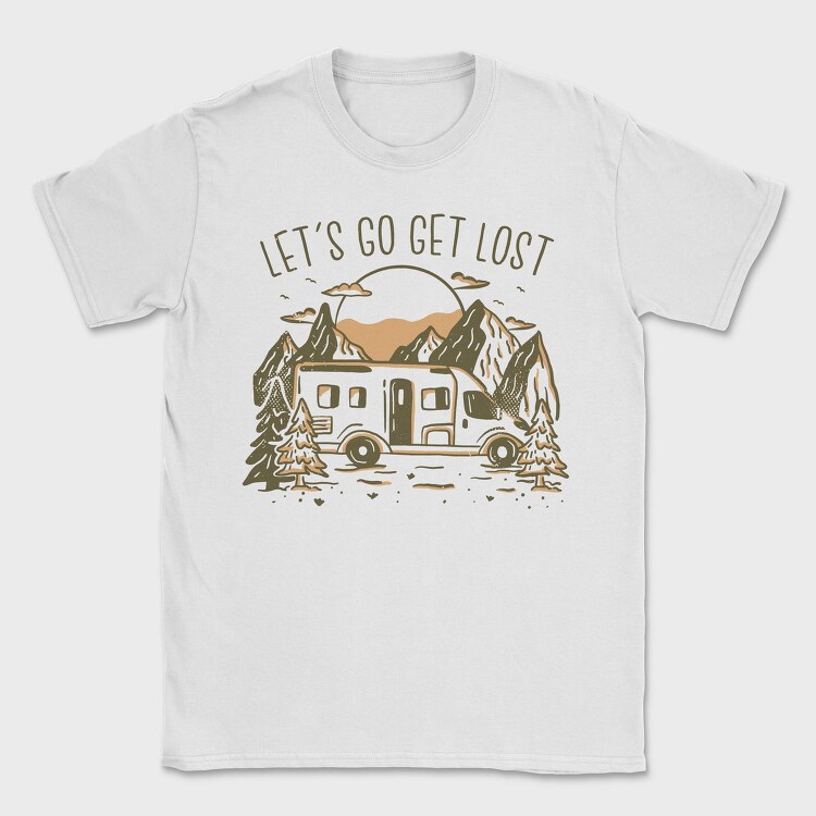Lets Get Lost Van, Tricou Barbati (Unisex)