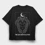 Leo Constellation, Tricou Oversize Barbati (Unisex)