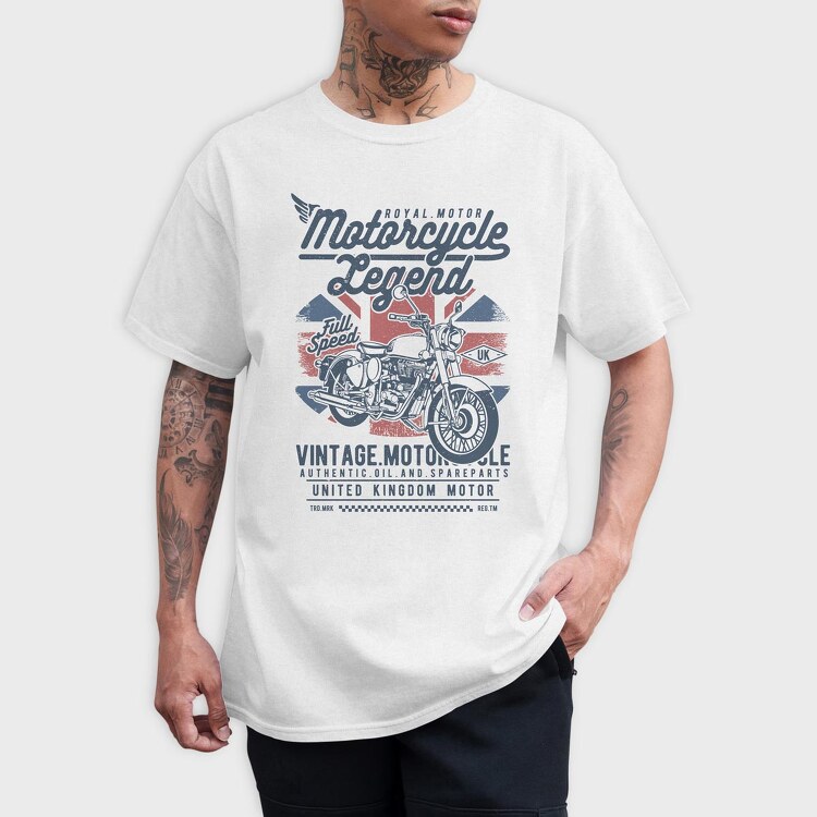Motorcycle Legend, Tricou Barbati (Unisex)