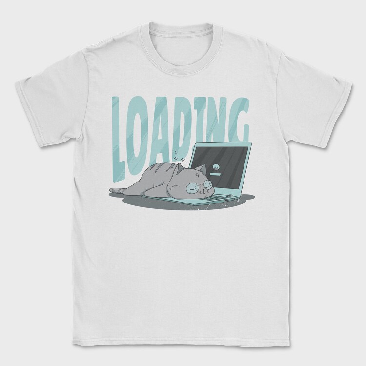 Lazy Cat, Tricou Barbati (Unisex)