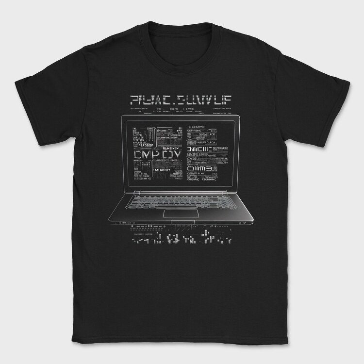 Laptop Programmer Codes, Tricou Barbati (Unisex)
