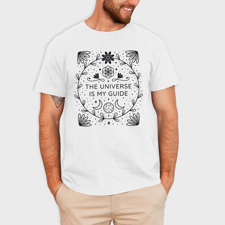 The Universe Is My Guide, Tricou Barbati (Unisex)