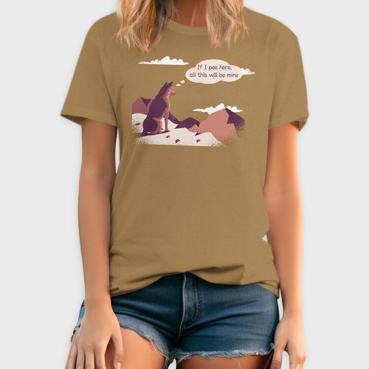 If I Pee Here Dog, Tricou Barbati (Unisex)