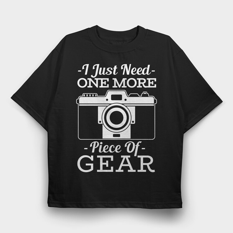 Camera Gear Photographer, Tricou Oversize Barbati (Unisex)