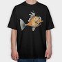 Watercolor Fish Joke, Tricou Oversize Barbati (Unisex)