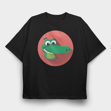 Alligator Smile, Tricou Oversize Barbati (Unisex)