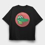 Alligator Smile, Tricou Oversize Barbati (Unisex)