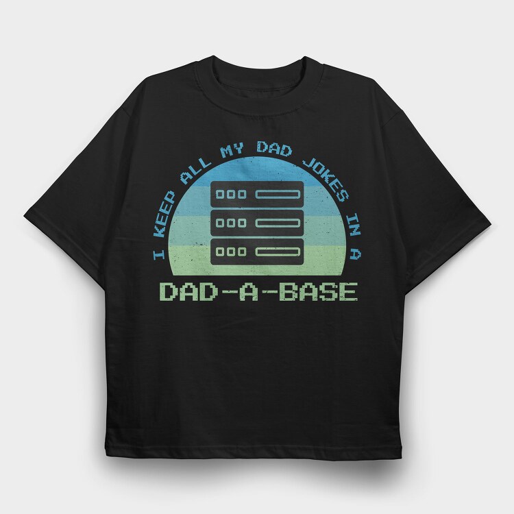 Dad Jokes Technology Sunset, Tricou Oversize Barbati (Unisex)