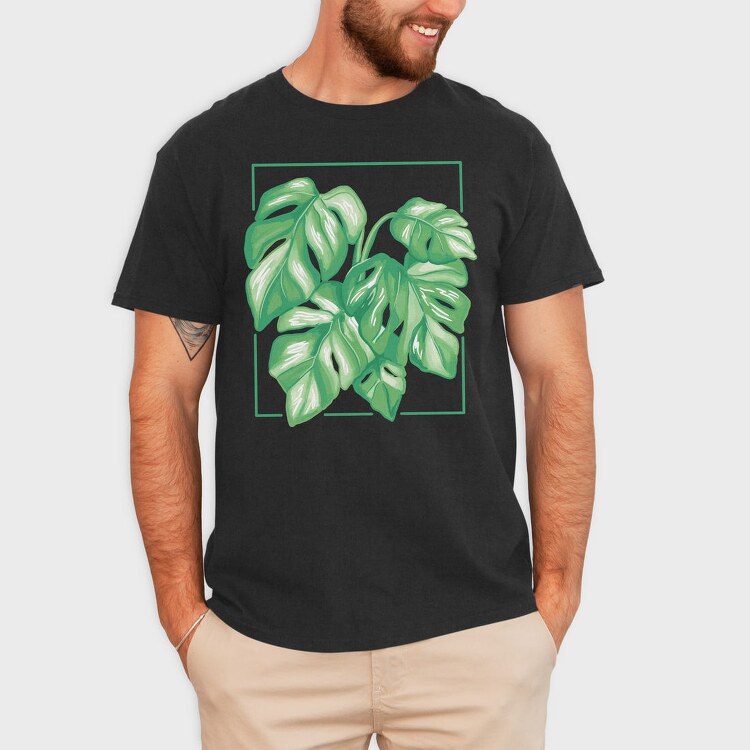 Monstera Variegata Plant, Tricou Barbati (Unisex)