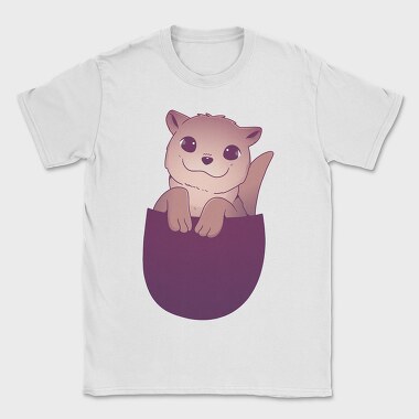 Cute Otter In Pocket, Tricou Barbati (Unisex)