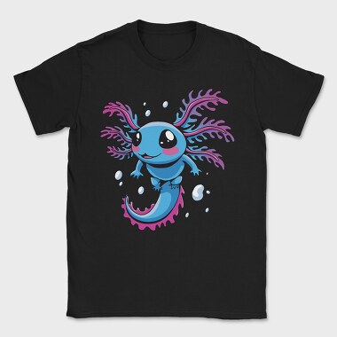Cute Swimming Axolotl, Tricou Barbati (Unisex)