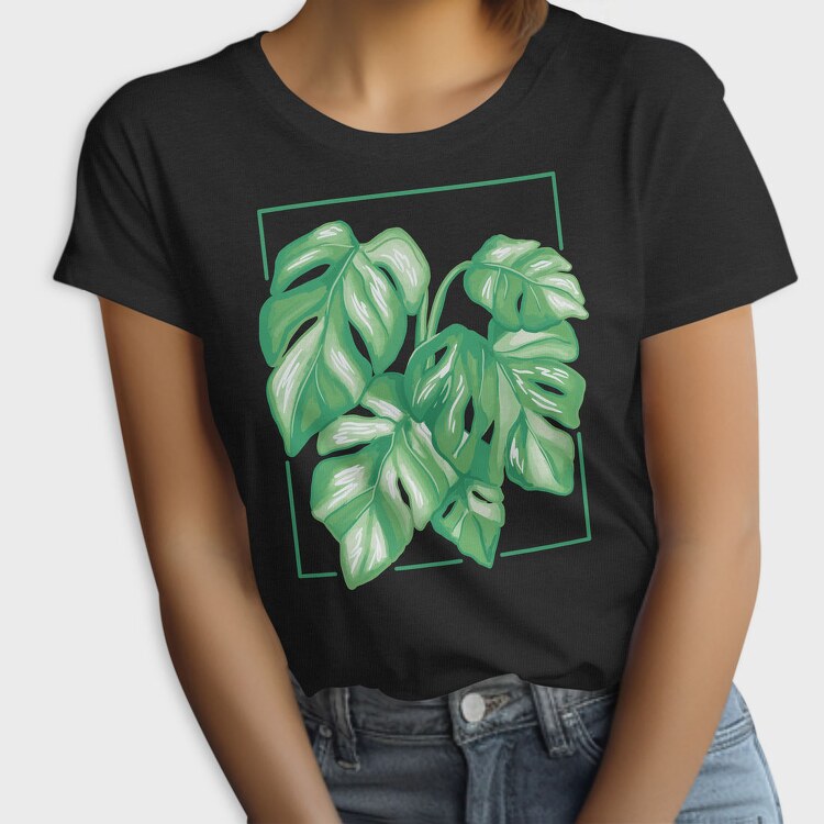 Monstera Variegata Plant, Tricou Femei