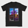 Landscape Window, Tricou Barbati (Unisex)