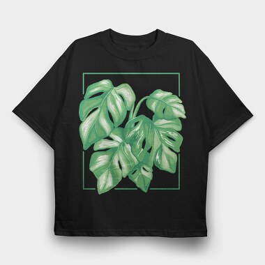 Monstera Variegata Plant, Tricou Oversize Barbati (Unisex)