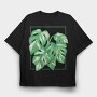 Monstera Variegata Plant, Tricou Oversize Barbati (Unisex)