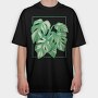 Monstera Variegata Plant, Tricou Oversize Barbati (Unisex)