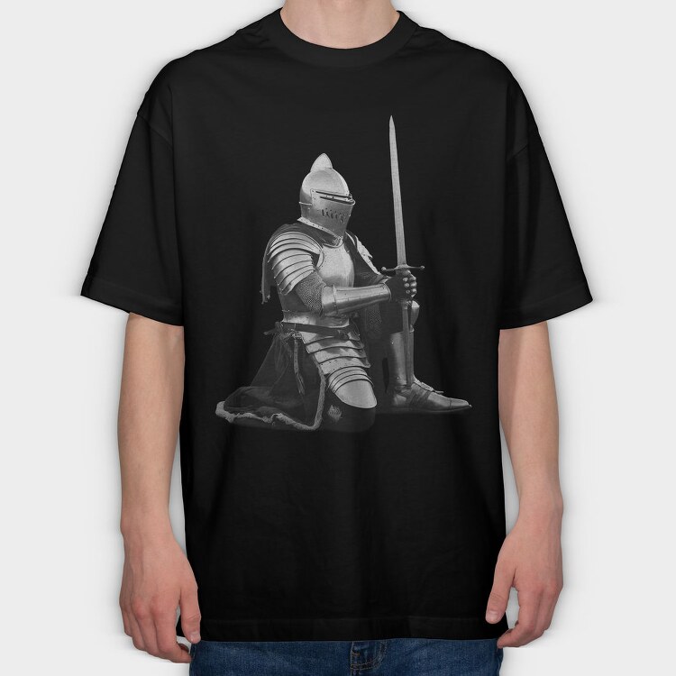 Knight, Tricou Oversize Barbati (Unisex)