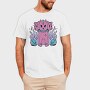 Three Headed Dog Pastel Goth Pink, Tricou Barbati (Unisex)