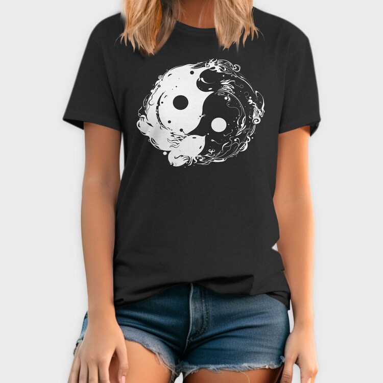 Yin Yang Axolotl, Tricou Barbati (Unisex)