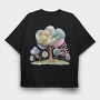 Watercolor Forest Clips, Tricou Oversize Barbati (Unisex)