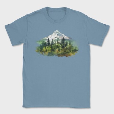 Watercolor Forest Mist, Tricou Barbati (Unisex)