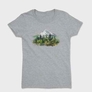 Watercolor Forest Mist, Tricou Femei