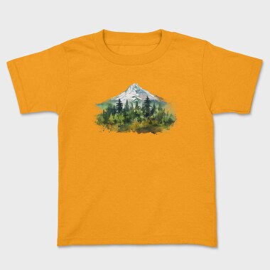 Watercolor Forest Mist, Tricou Copii
