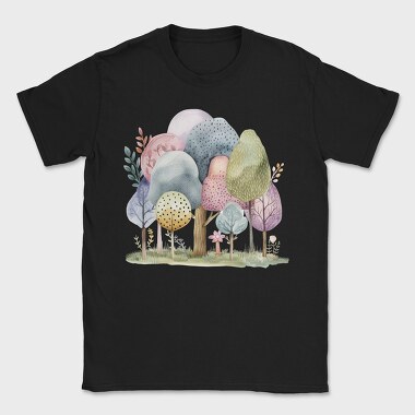 Watercolor Forest Mystic, Tricou Barbati (Unisex)