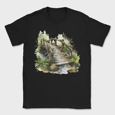 Watercolor Forest Steps, Tricou Barbati (Unisex)