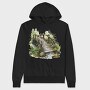 Watercolor Forest Steps, Hanorac Oversize Barbati (Unisex)
