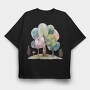 Watercolor Forest Trees, Tricou Oversize Barbati (Unisex)