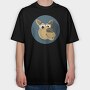 Mooch Moose Mascot, Tricou Oversize Barbati (Unisex)