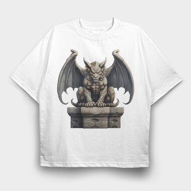 Watercolor Gargoyle, Tricou Oversize Barbati (Unisex)