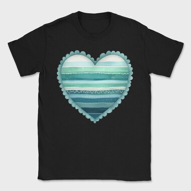 Watercolor Heart Pattern, Tricou Barbati (Unisex)