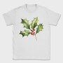 Watercolor Holly Berry, Tricou Barbati (Unisex)