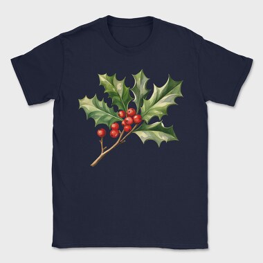Watercolor Holly Mistletoe, Tricou Barbati (Unisex)