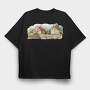 Watercolor Homes Nature, Tricou Oversize Barbati (Unisex)