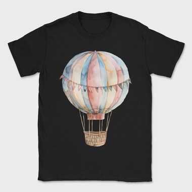 Watercolor Hotairballoon, Tricou Barbati (Unisex)