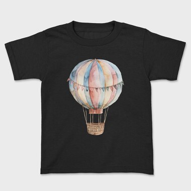 Watercolor Hotairballoon, Tricou Copii